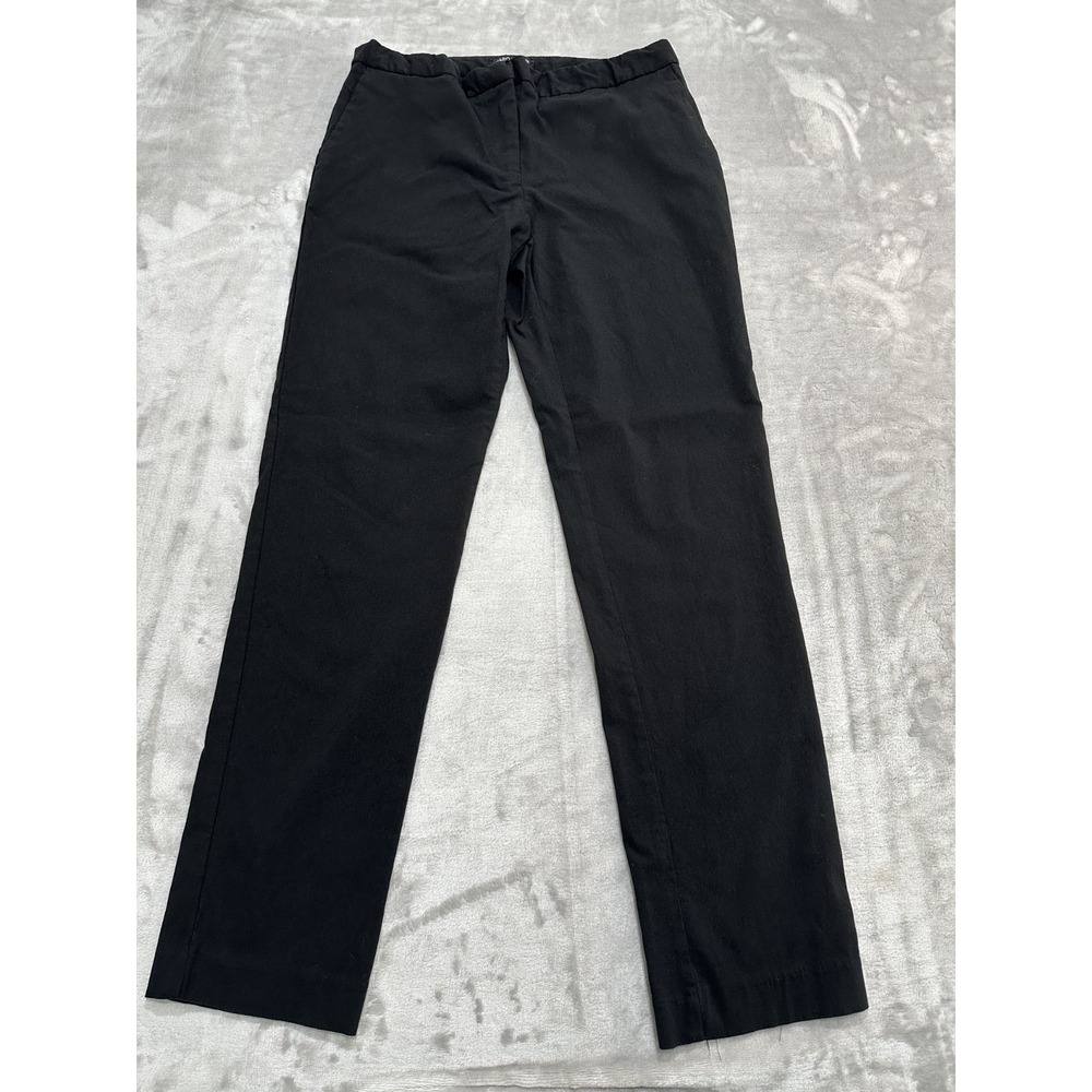 Mario Serrani Pants Women's Size‎ 6 Black Zipper Clasp Stretch Pockets  EUC